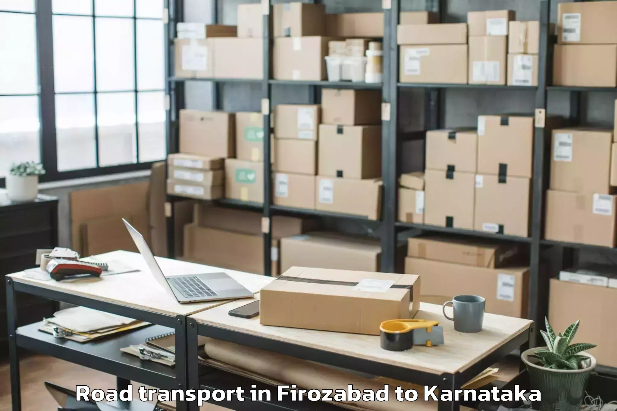 Book Your Firozabad to Channagiri Road Transport Today